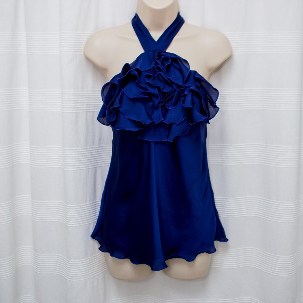 Express Ruffle Halter Top